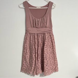 Excellent Condition Maitai Blush Lace Dress size large